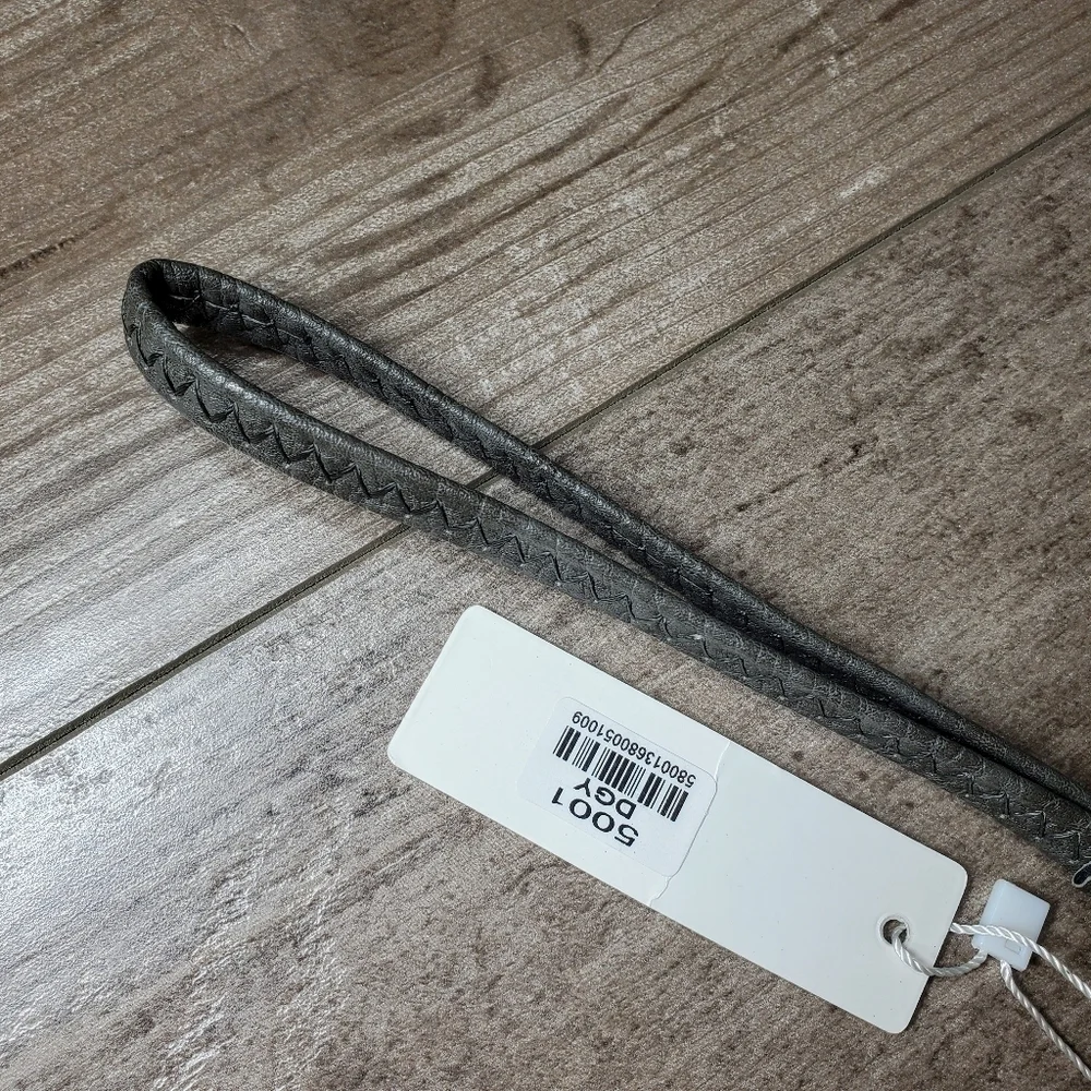 NWT Empire Gray Vegan Leather Women's Wristlet Wallet Small Bag